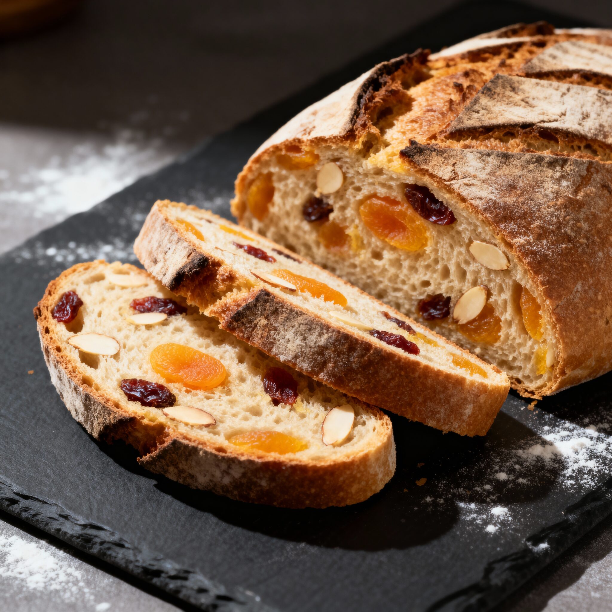 Apricot and Almond Sourdough Bread - Final Product