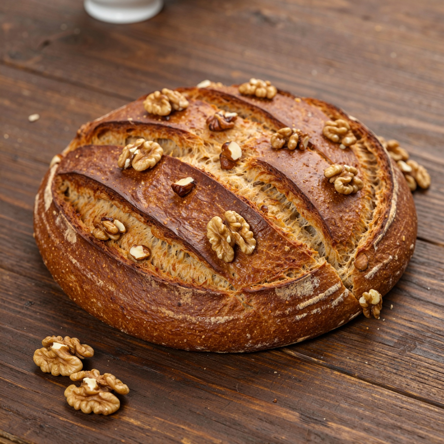 Basic Country Loaf with Roasted Walnuts