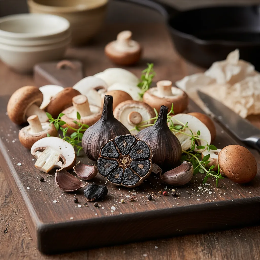 Artisan sourdough loaf with unique flavor ingredients displayed nearby