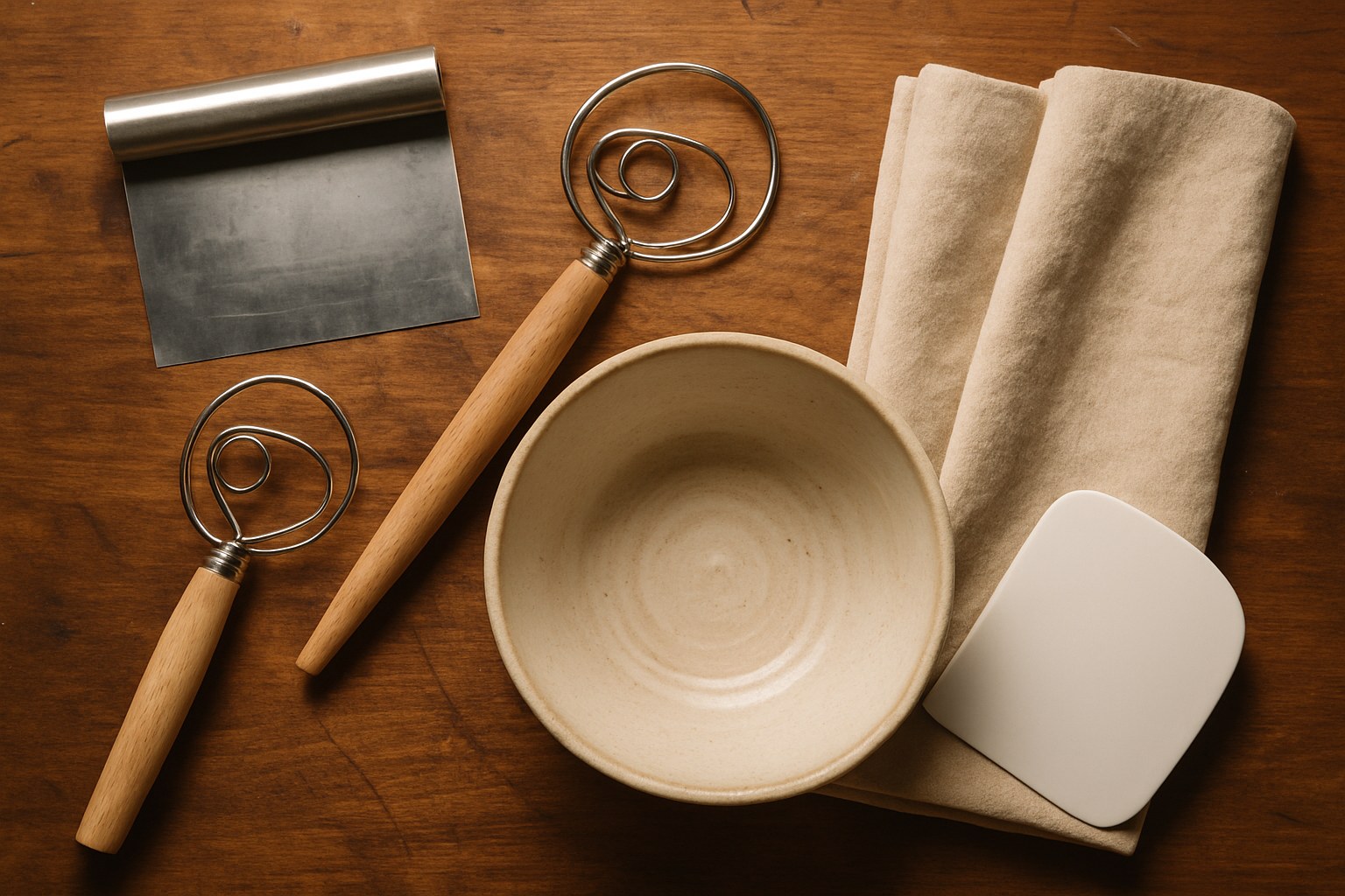 Bench Scrapers, Dough Whisk, and Mixing Bowls: The Everyday Tools That Make Sourdough Easier