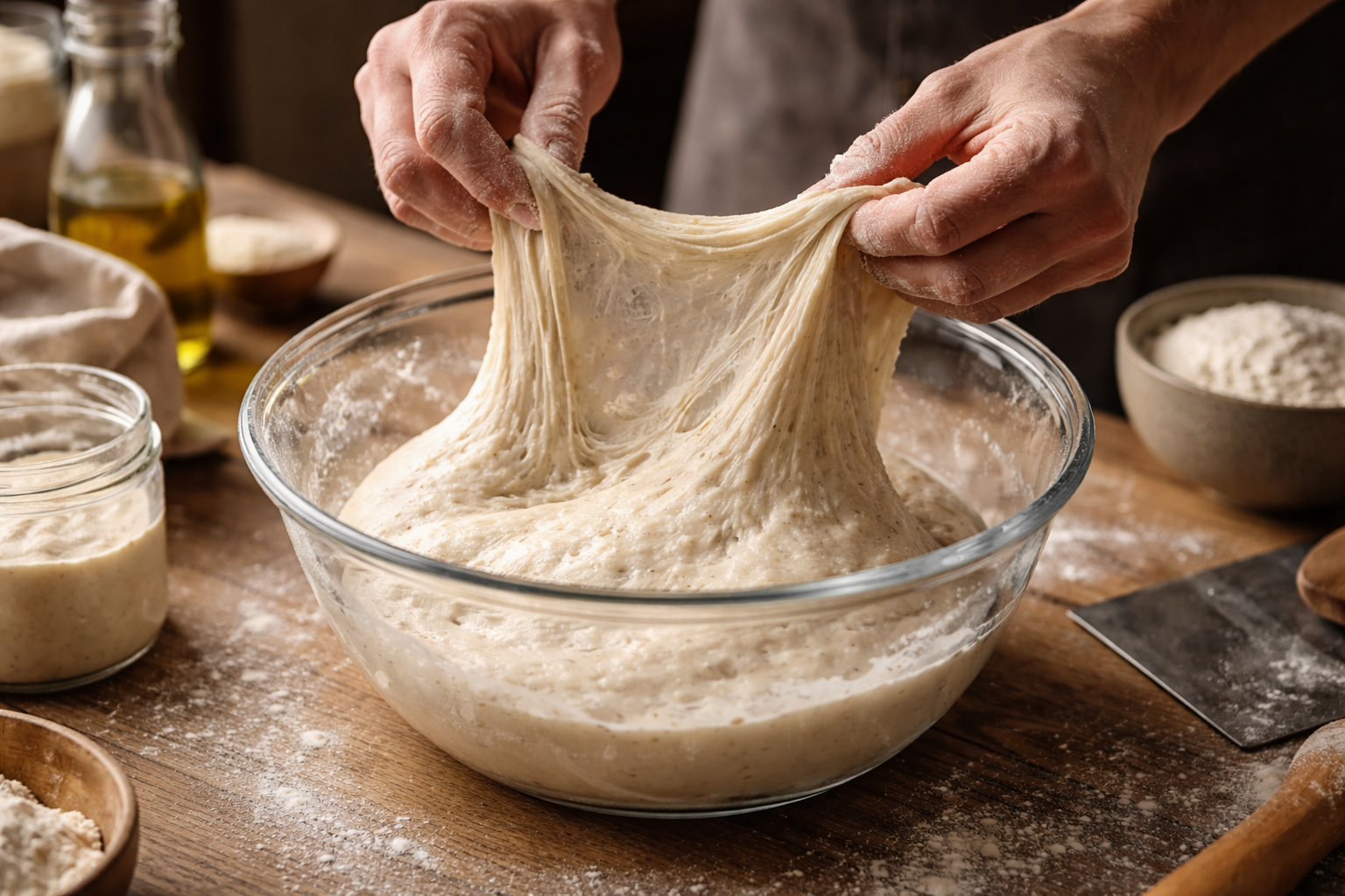 Gluten Development in Sourdough: Why You Stretch and Fold (And What It's Doing to Your Bread)