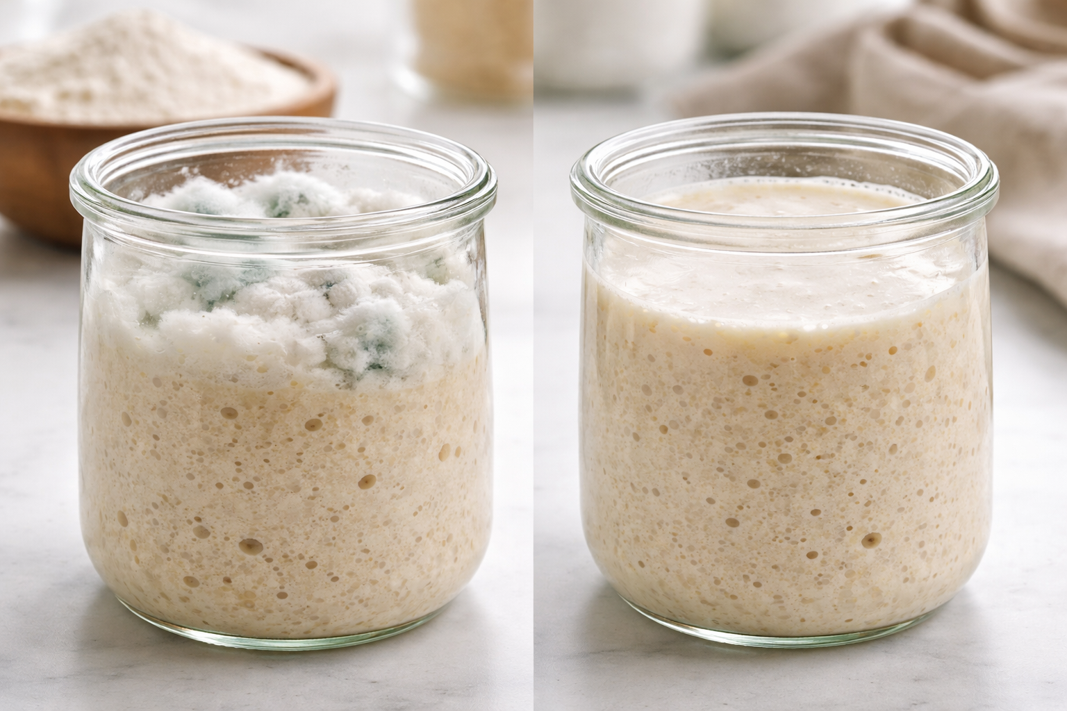 Mold vs Kahm Yeast on My Starter: The Panic-Inducing Morning That Taught Me Everything