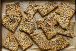 Seeded Sourdough Crackers: Everything-Spice, Sesame, and Multigrain Versions